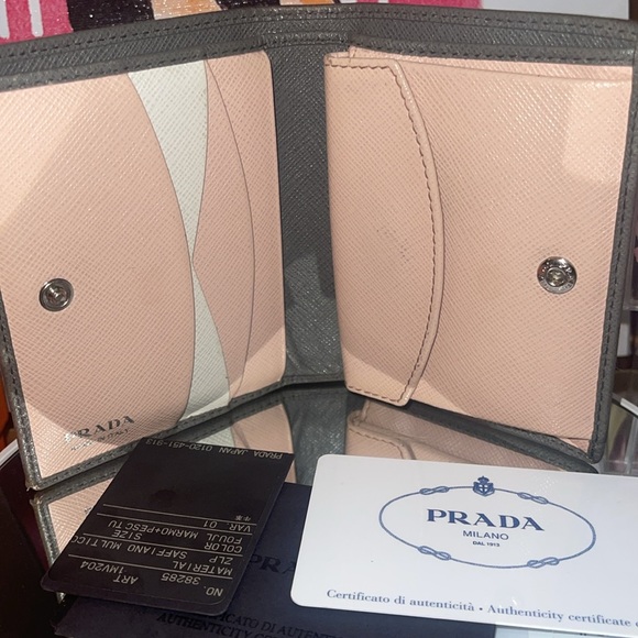 Prada Bifold Compact Wallet with COA Card - Picture 5 of 8